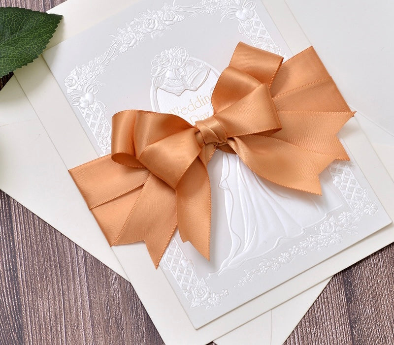 Yellow & Orange Series Double Face Satin Ribbon