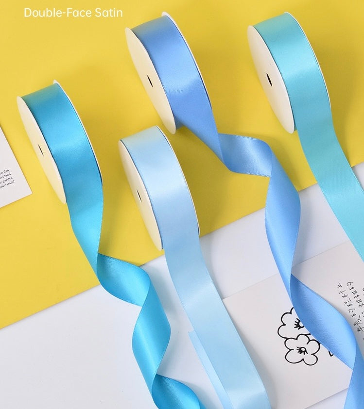 Light Blue Series Double Face Satin Ribbon