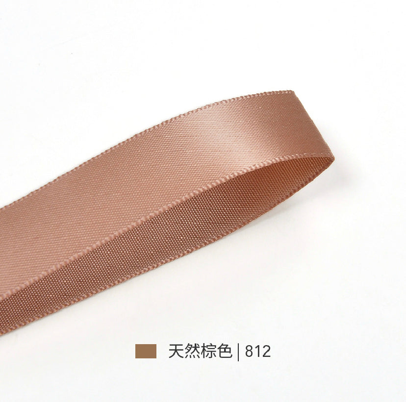 Beige&Brown Series Double Face Satin Ribbon